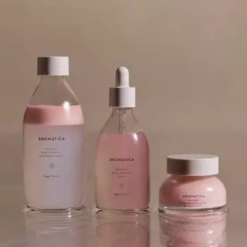 Aromatica Reviving Rose Infusion 3-piece set cleanser gift skin toner