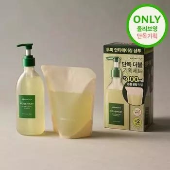 Aromatica Rosemary Scalp Scaling Shampoo 400ml+400ml double plan