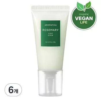 Aromatica Rosemary Scalp Scrub, 165g, 6 pieces