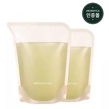 AROMATICA Розмариновый шампунь для кожи головы Уход против выпадения волос 500 мл Сменный блок 2 шт.