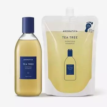 Aromatica Tea Tree Purifying Shampoo 400ml main product + 500ml refill, 1 unit