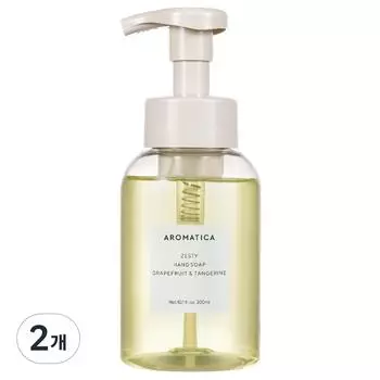 Aromatica Zesty Hand Soap Grapefruit & Tangerine, 300ml, 2 units