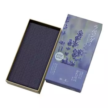 Ароматическая палочка Kataribe Lavender 100 г Nippon Kodo с низким уровнем дыма, прибл. зелёный