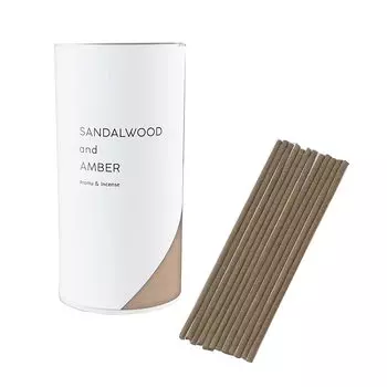 Ароматическая палочка сандалового дерева, янтаря x 1 аромат Время горения: около 20 минут Большая: около 120 штук Также можно использовать как маленькую