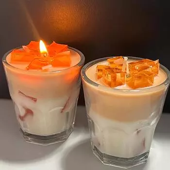 Ароматическая свеча с кофе, чашка 300 г, ручная работа, ароматическая свеча с кофе со льдом, креативная подарочная коробка для подарков на день рождения