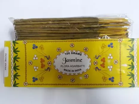 Ароматические палочки Dimraj Jasmine Agarbatti 100 грамм Ароматические благовония Jasmine Flora Aroma