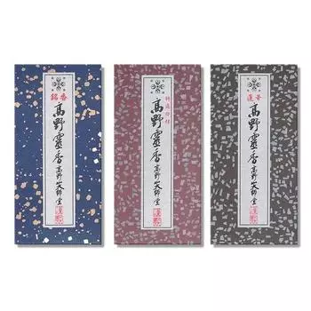 Ароматические палочки Koyasan Daishido Takano Reika специально отобраны, набор из 3 видов (превосходный ладан, сандал, лотос) (6)