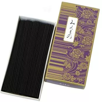 Ароматические палочки Kyukyodo Mikuma бумажная коробка россыпью 100 г 14 см примерно.