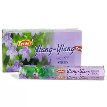 Ароматические палочки Tridev Agarbatti «Иланг-иланг» | Шестиугольная серия | Аромат | Преданный | 6 шт * 20 г для пуджи/поклонения
