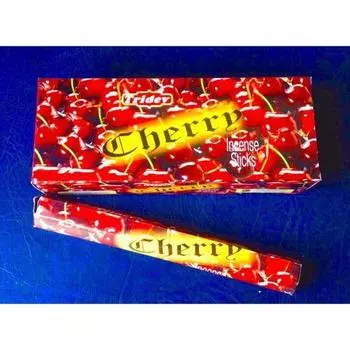 Ароматические палочки Tridev Agarbatti с вишней | Шестиугольная серия | Аромат | Преданный | 3 шт * 20 г для пуджи/поклонения