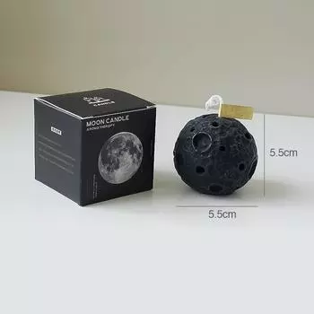 Ароматические свечи «Черная Луна» Креативные свечи для спальни Подарки Сувенир 3D свечи «Луна» для украшения дома