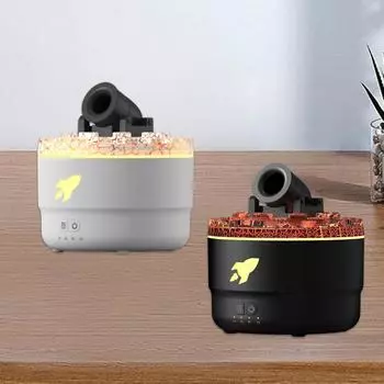 Ароматический диффузор, увлажнитель воздуха, компактный, цветной, ночник, персональный настольный увлажнитель воздуха для настольной установки в помещении, спальни, гостиной, йоги белый