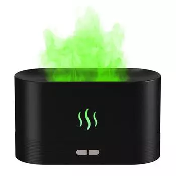 Ароматический диффузор, увлажнитель воздуха, ультразвуковой генератор холодного тумана, светодиодная лампа с эфирным маслом черного цвета CHINA
