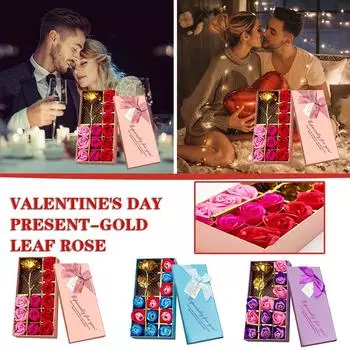 Ароматическое мыло на День святого Валентина, подарок с цветами, коробка с розами, подарок на свадебный фестиваль A