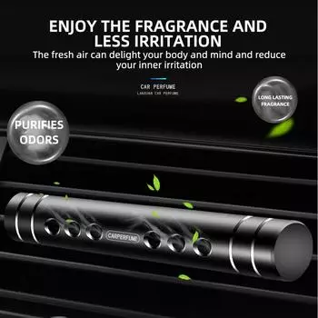 Ароматизатор для автомобиля с зажимом для вентиляционного отверстия, эфирное масло, диффузор духов, освежитель воздуха, ароматерапия, ароматизатор с 5 сменными наклейками