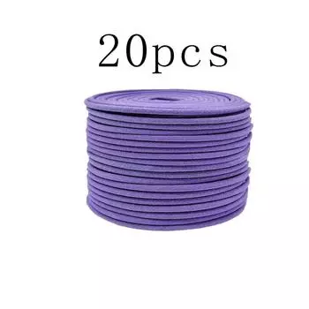 Ароматизатор Hundred Day Floral в рулоне - натуральная спираль | Длительное горение (4 часа) | Идеально подходит для террас, балконов, бассейнов, кемпингов и садов 20 pieces/ 1set фиолетовый