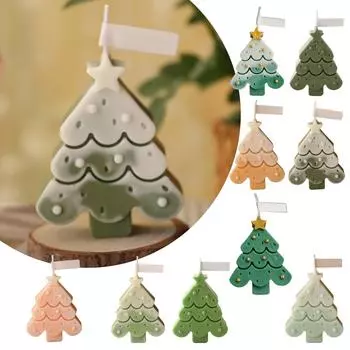 Ароматизированная свеча для рождественской елки. Креативное украшение на основе ароматизированной свечи для создания атмосферы рождественской елки. One Size