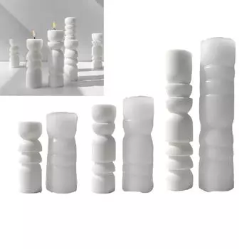 Ароматизированная свеча силиконовая форма 3D столбчатая свеча форма для изготовления свечи мыло штукатурка ручная работа украшение для дома 2