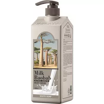 Ароматизированное белое мыло для душа «Молочный баобаб», 1 л, 1 шт.