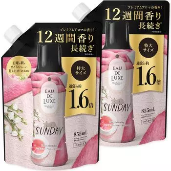 Ароматизированные бусины Lenore Eau de Luxe Mindfulness Series Sunday Refill 855 мл x 2 пакета [Оптовая закупка] розовый