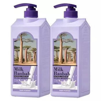 Ароматизированный детский гель для душа «Молочный баобаб», 1 л, 2 шт.