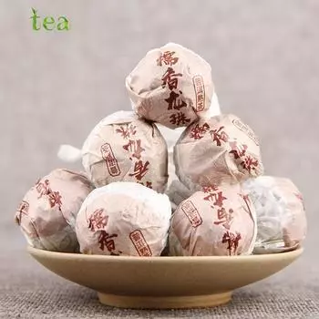 Ароматный чай Пуэр из клейкого риса, Спелый чай Пуэр, Драконья жемчужина, 500 г. Ручная работа, Чай Пуэр, Чай Сяотуо, чайные листья