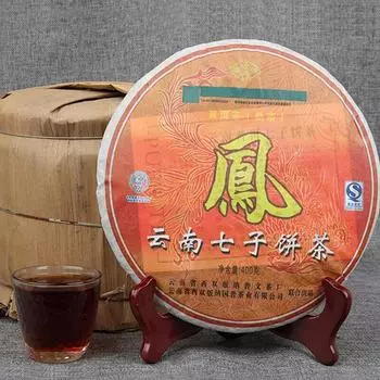 Ароматный чай Ten Years Old Yunnan Pu er Qizi Cake 2006 Ripe Cake Чайный торт 500г