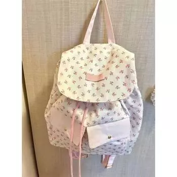 Ароматный холщовый небольшой свежий рюкзак для ранней весны в кампусе