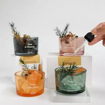 Ароматный камень ароматерапия без огня ароматерапия эфирное масло для дома спальня аромат кристалл орнамент, премиум сухой цветок компаньон подарок