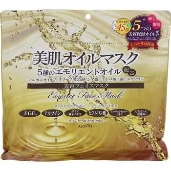 Arova Tokyo Aloe Arova Beautiful Skin Oil Mask 45 листов