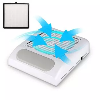 ARREBOL 80 Вт Пылесос для ногтей Пылесос для самостоятельного удаления геля с ногтей Уход за ногтями Сильное всасывание 80 Вт Скорость вращения 4500 об/мин