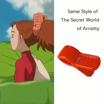 Arrietty Grab Clip Женские заколки для волос Высокий хвост Фиксированные артефакты Большие заколки для волос Аксессуары красный