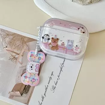 Arrival Airpodspro2 Protective Case Pro2 Earphone Case Second and Third Generation Noise Reduction Version Third Generation Fourth Generation Shell Apple Airpods Pro [Animal world] send pendant