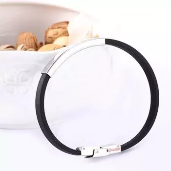 Arrival Neutral Wristband Jewelry Fashion Sports Bracelet Silicone Steel Titanium