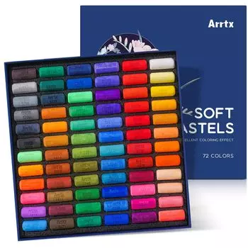 Arrtx Soft Pastels 72 цвета Мягкие меловые пастели с высокой адгезией для художников Традиционное искусство Рисование Пастель Художественные принадлежности для медиа и поделок