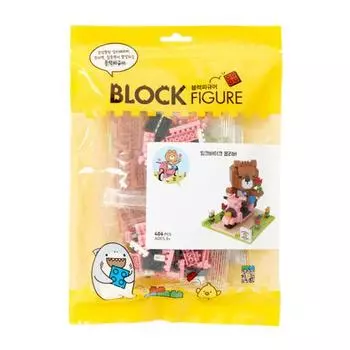 Art Box Block Figure Pink Bike