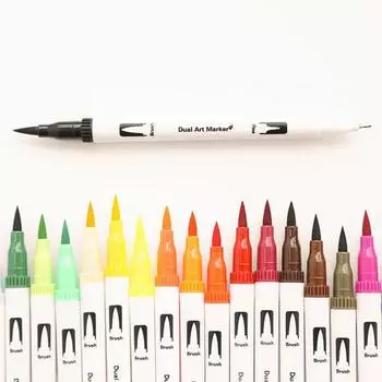 Art Box/Claypia 101 Minhwa Shop Twin Sign Pen Set 24 цвета маркер для раскрашивания