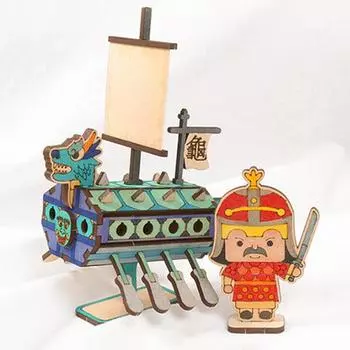 Art Box/Claypia 202 Народная живопись Магазин Изготовление мини-черепахи Йи Сун-син История Необычное дерево