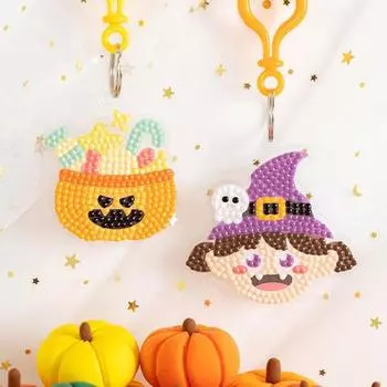 Art Box/Claypia 219 Minhwa Shop Детские украшения Вышивка крестом Брелок на Хэллоуин