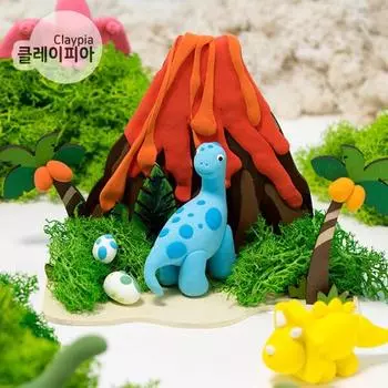 Art Box/Claypia Clay Jurassic Dinosaur Age Clay Making Package