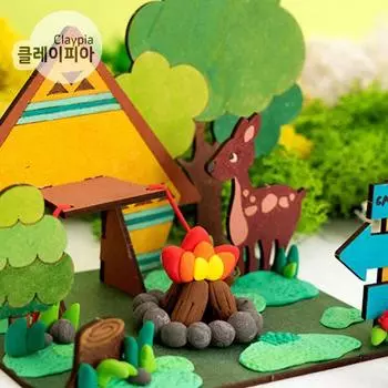 Art Box/Claypia Миниатюрный Мини Кемпинг Сделай Сам Изготовление Глины