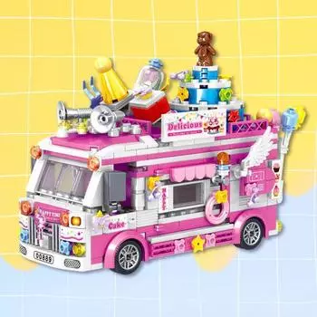 Art Box/Metal Tour Brain Development Mini Block Making - Cake Truck Food Truck