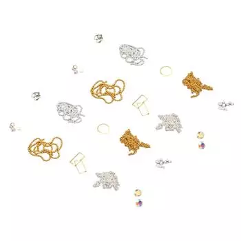 Арт Цепочки для Ногтей Стразы Блестящие Разных Размеров Портативное Украшение Цепочками для Ногтей для Салонов Ногтевого Сервиса