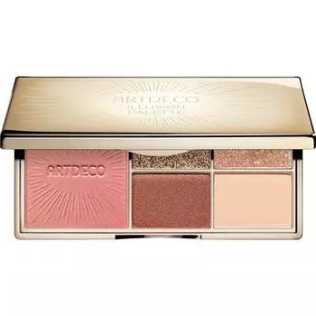 Art Deco Eyeshadow & Rouge Palette Illusion 4, 1 piece