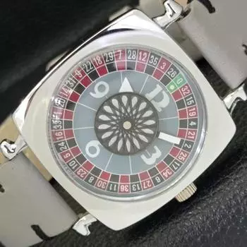 ART DECO HAND-WINDING SWISS MENS REFURBISHED GREY COLOR DIAL WATCH a431209-2 R106-a431209