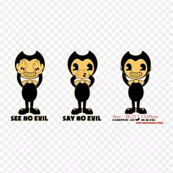 Art Evil Iron on Heat Transfer Printing, виниловые нашивки, наклейки для одежды, аппликации «сделай сам», моющиеся нашивки