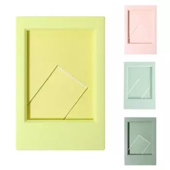 Art Film Photo Frame UV-Proof Replaceable Vertical Photo Frame for 3-inch Poster Photo Painting Picture Desktop Wall Display