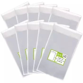 Арт М 1up продукт С торговлей скотчем Прозрачный мешок OPP толщиной 30 микрон [Домашний] [Для карт] [1000 листов] (стандарт) 70x100+30мм