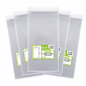 Арт М 1up продукт толстый горлышко С длиной 3 А4 бумага Прозрачный мешок OPP 40 микрон [Домашний #40] лента, [для 3-х кратного сложения] (прозрачный конверт) [500