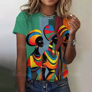 Арт-мультяшный летний топ женские футболки 3d принт футболки летняя мода женские футболки большие размеры женская одежда Y2k S